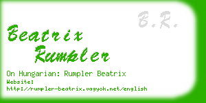 beatrix rumpler business card